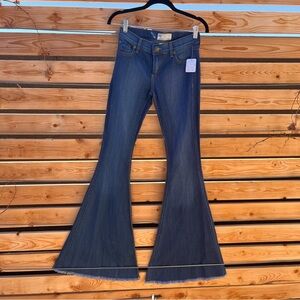 Free People Dark Blue Flare Jeans